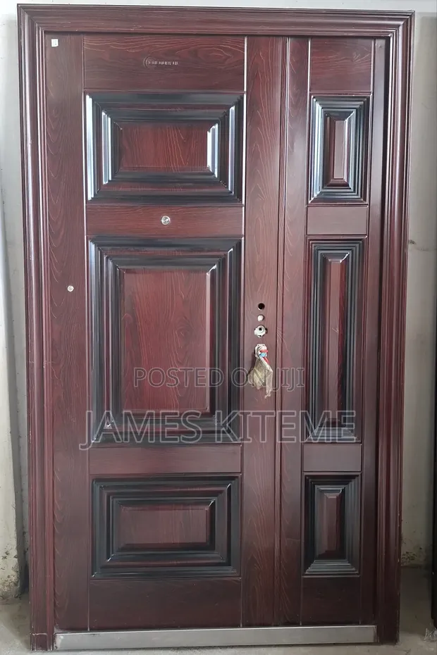 New Double Security Steel Door - Stylish & Durable - 1