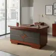 Meza ya Ofisi ya Mkurugenzi ya Mahogany 1.2m - 4