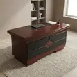 Meza ya Ofisi ya Mkurugenzi ya Mahogany 1.2m - 5