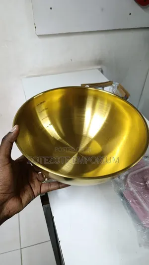 3L Bakuli la Dhahabu la Chuma cha Kutumikia