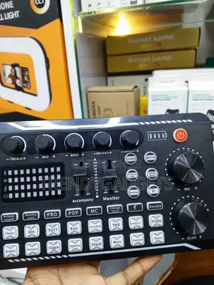 F998 Bluetooth Audio Interface Sound Card kwa Gaming & Karaoke