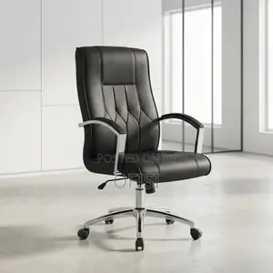 Kiti cha Ofisi cha Brown Leather Ergonomic