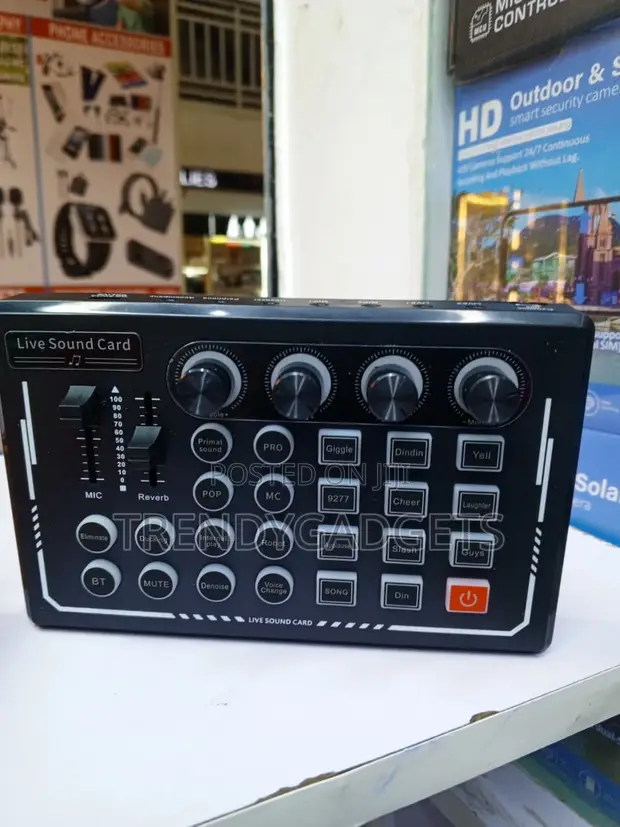 Bluetooth Live Sound Card Mixer kwa Michezo, Karaoke & TikTok - 1