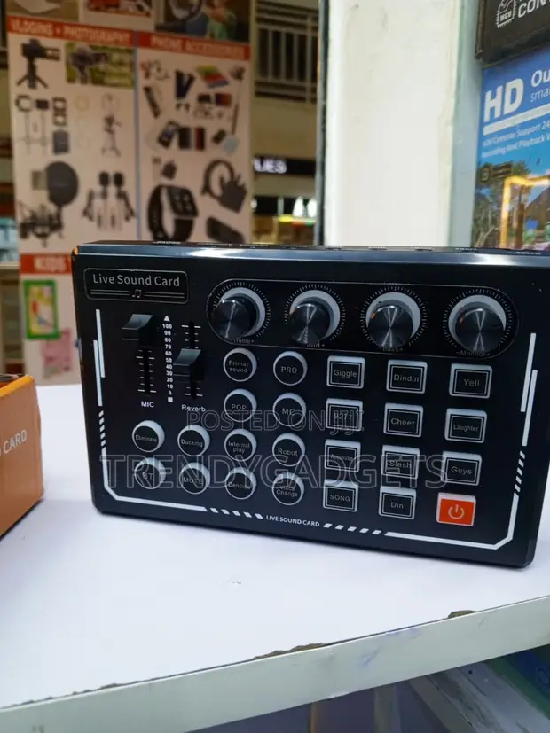 Portable Live Audio Mixer Sound Card kwa Streaming & Recording - 1