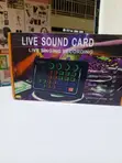 Portable Live Audio Mixer Sound Card kwa Streaming & Recording - 2