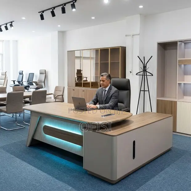 1.8m L-Shaped Executive Office Desk - 1