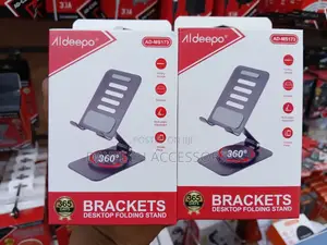 Aldeepo Simu Stand ya Metal inayozunguka 360°