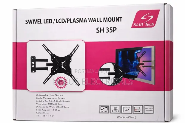 Swivel TV Bracket - Mlima wa Kurekebisha Unaoweza Kuinama - 1
