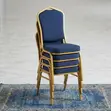 Blue Banquet Stackable Chair - 1