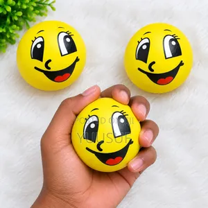 Cute Emoji Squishy Stress Ball - Soft Squeeze Toy
