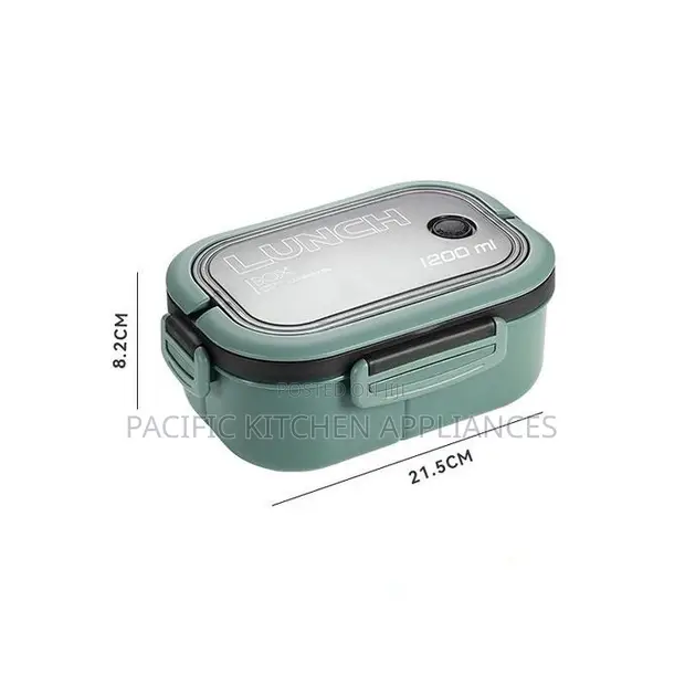 Lunchfresh Double-Layer Leak-Proof Lunch Box with Cutlery - 1