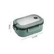 Lunchfresh Double-Layer Leak-Proof Lunch Box with Cutlery - 1