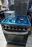 Jiko Jipya la Gesi Eurochef 60x65cm lenye Burns 4 na Oven ya Umeme - 1