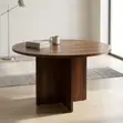 Round Corporate Meeting Table - Brown - 1
