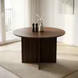 Round Corporate Meeting Table - Brown - 2