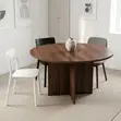 Round Corporate Meeting Table - Brown - 5