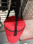 15kg Red Boxing Punching Bag yenye Hanging Straps - 1