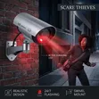 Kamera Bandia ya CCTV Inayofanana na Halisi yenye Mwanga Mwekundu Unaowaka - 2