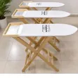 Premium Wooden Ironing Board - Durable & Sturdy - 2