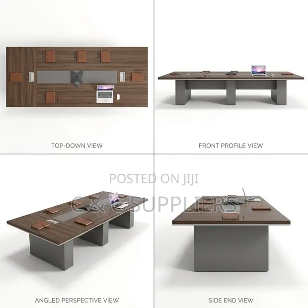 12-Seat Executive Boardroom Table - 1