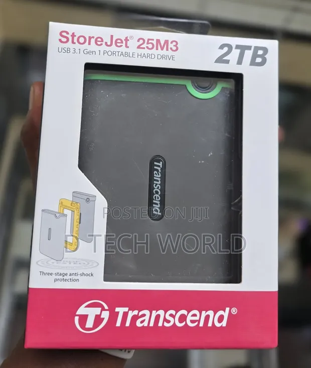 2TB Transcend StoreJet 25M3 External HDD - 1