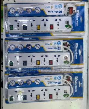 Extension Cord Mpya ya Njia 4 na USB Ports (3m)