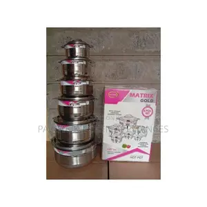 Matrix Gold 6-Piece Hotpot Set with Stainless Locking System