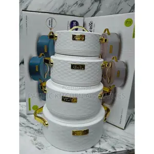 Leatherite 4pcs Insulated Hotpot Serving Dish Casserole Set