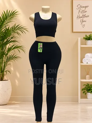 Set ya Gym Nyeusi ya Wanawake - KSh 650