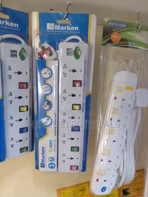 Brand New 3m Extension Cord with 5 Sockets & USB