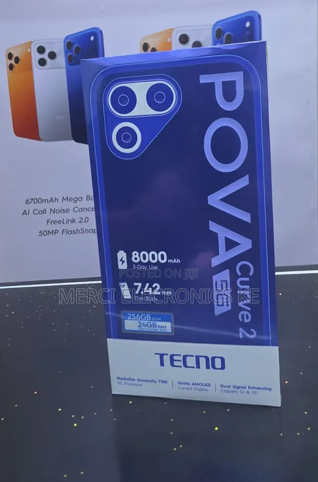 Tecno Pova Curve 2 256GB Mpya Gray - 1