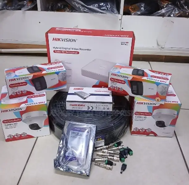 Hikvision Mpya 4 Channel HD Camera yenye Two-Way Voice - 1