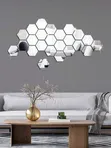 Hexagonal Mirrors - Stylish Wall Accent - 2