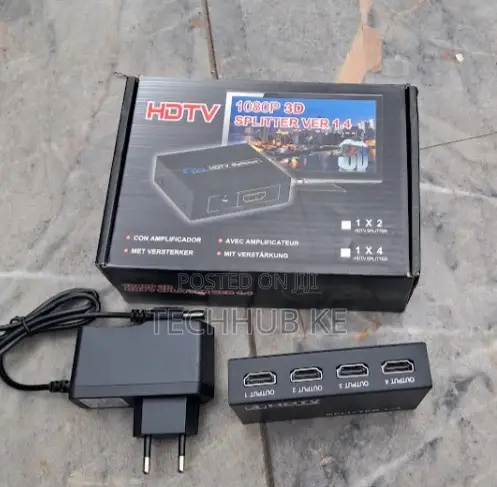 HDMI 1x4 Splitter 1080P 3D Video Distribution Amplifier - 1