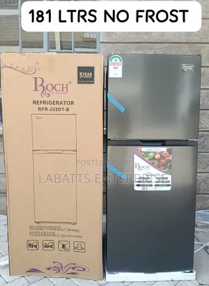 Roch 181L Double Door No-Frost Fridge - Mpya Kabisa