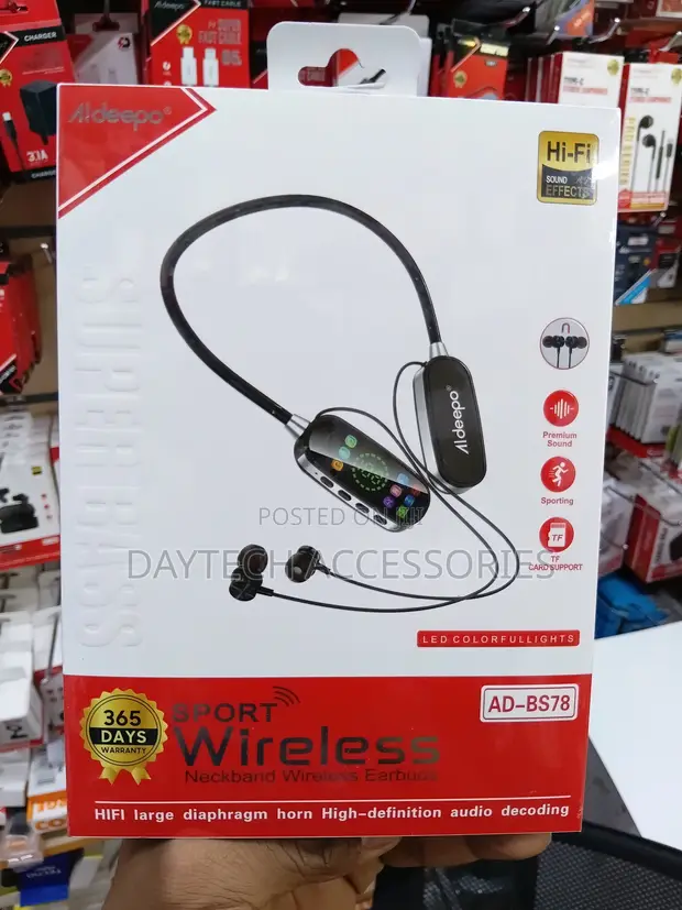 Aldeepo AD-BS78 Sport Wireless Neckband Earphones - 1