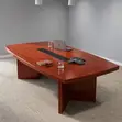 Meza ya Mkutano ya Mahogany 2.4m - 5