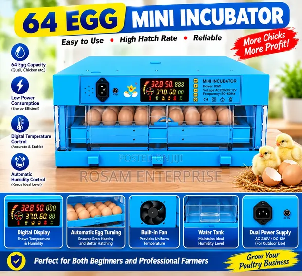 Brand New 64 Egg Capacity Incubator - 1