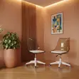 Kiti cha Kula cha Ergonomic chenye Pedi Kinachoweza Kurekebishwa - Nyeupe - 2