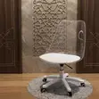 Kiti cha Kula cha Ergonomic chenye Pedi Kinachoweza Kurekebishwa - Nyeupe - 3