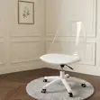 Kiti cha Kula cha Ergonomic chenye Pedi Kinachoweza Kurekebishwa - Nyeupe - 4