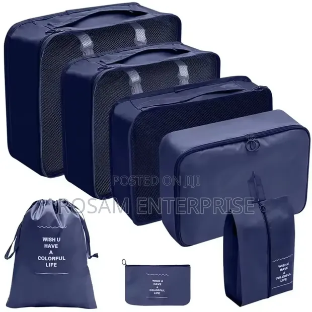 7 Pcs Luggage Travel Suitcase Organizer Set - 1