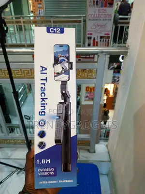 C12 AI Face Tracking Selfie Stick Tripod 1.8M