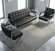 Ofisi Sofa Mwenyekiti 5-Seater - Nyeusi Ngozi - 5