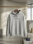 Balenciaga Grey Logo Hoodie - Medium Fit - 4