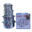 Red Berry Croma Stainless Steel 4-Piece Hotpot Set - 2