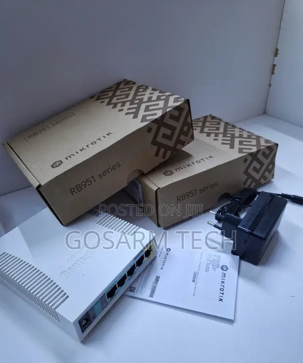 MikroTik RB951Ui-2HnD 2.4GHz AP - 5 Ethernet Ports - 1