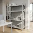 White 4-Tier Heavy Duty Metal Display Rack - 2