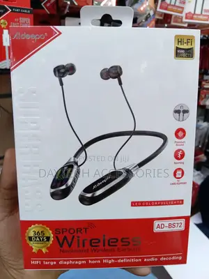 Aldeepo BS72 Neckband Earphones na Usaidizi wa Memory Card