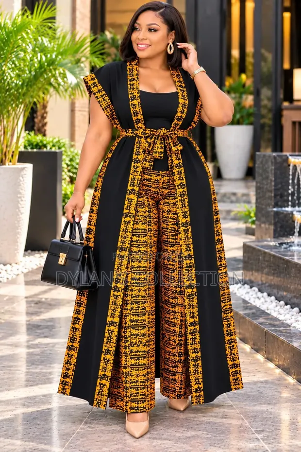 Ankara Kimono Outfits for Ladies - 1